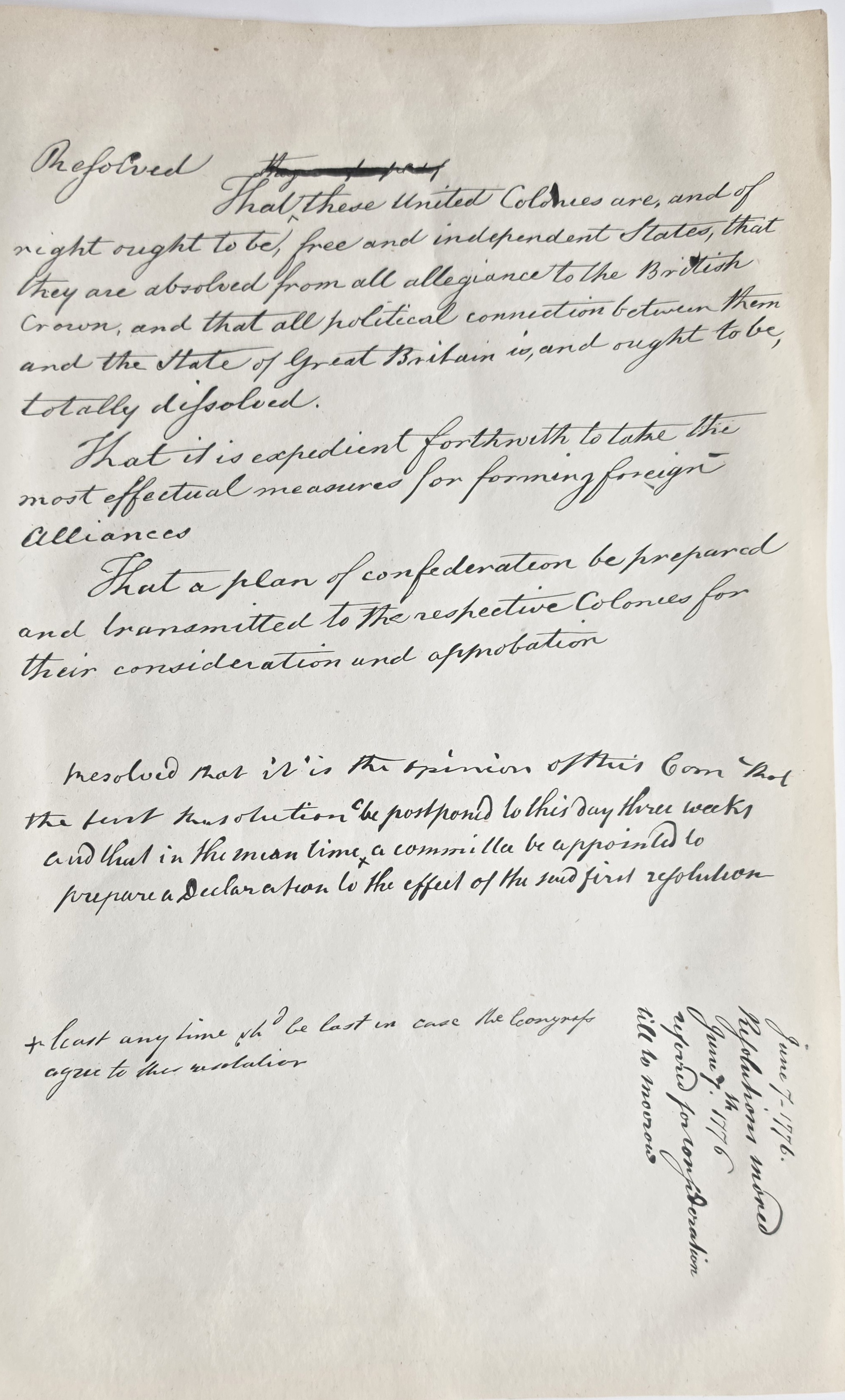 Picture of Lee's Resolution
