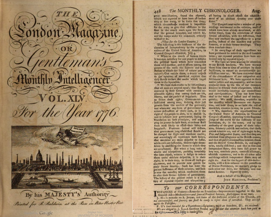 Picture of London Magazines Gentleman's Magazine