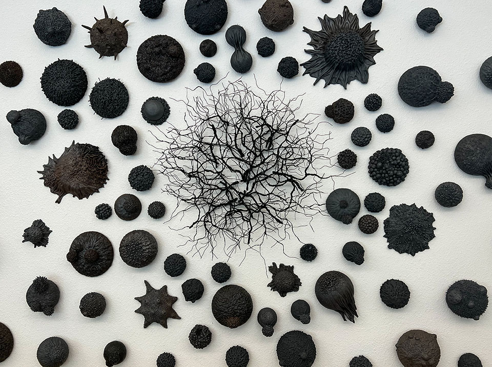 black artwork on spectra wall